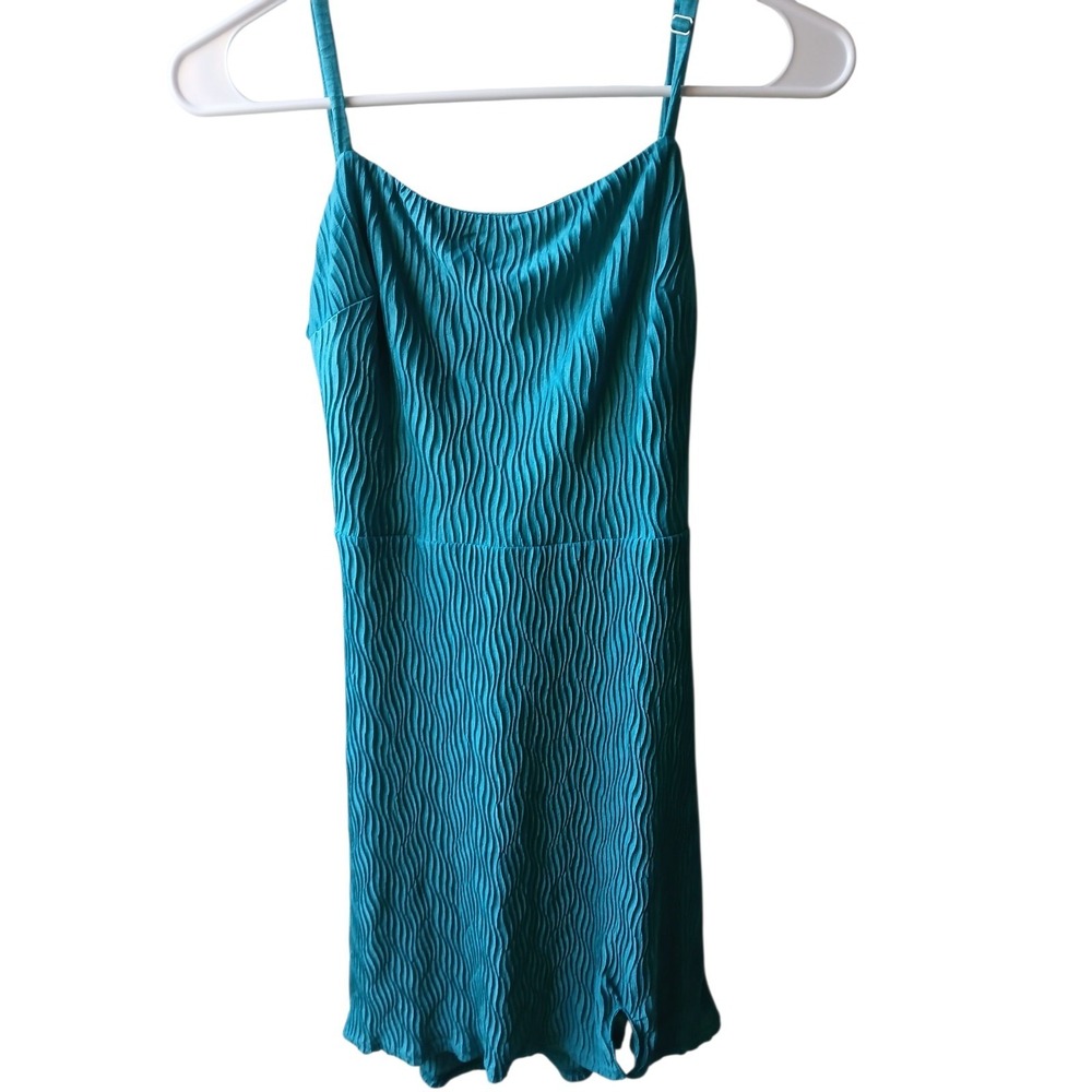 Willow and Root Teal Strapless Dress Women's Size Small